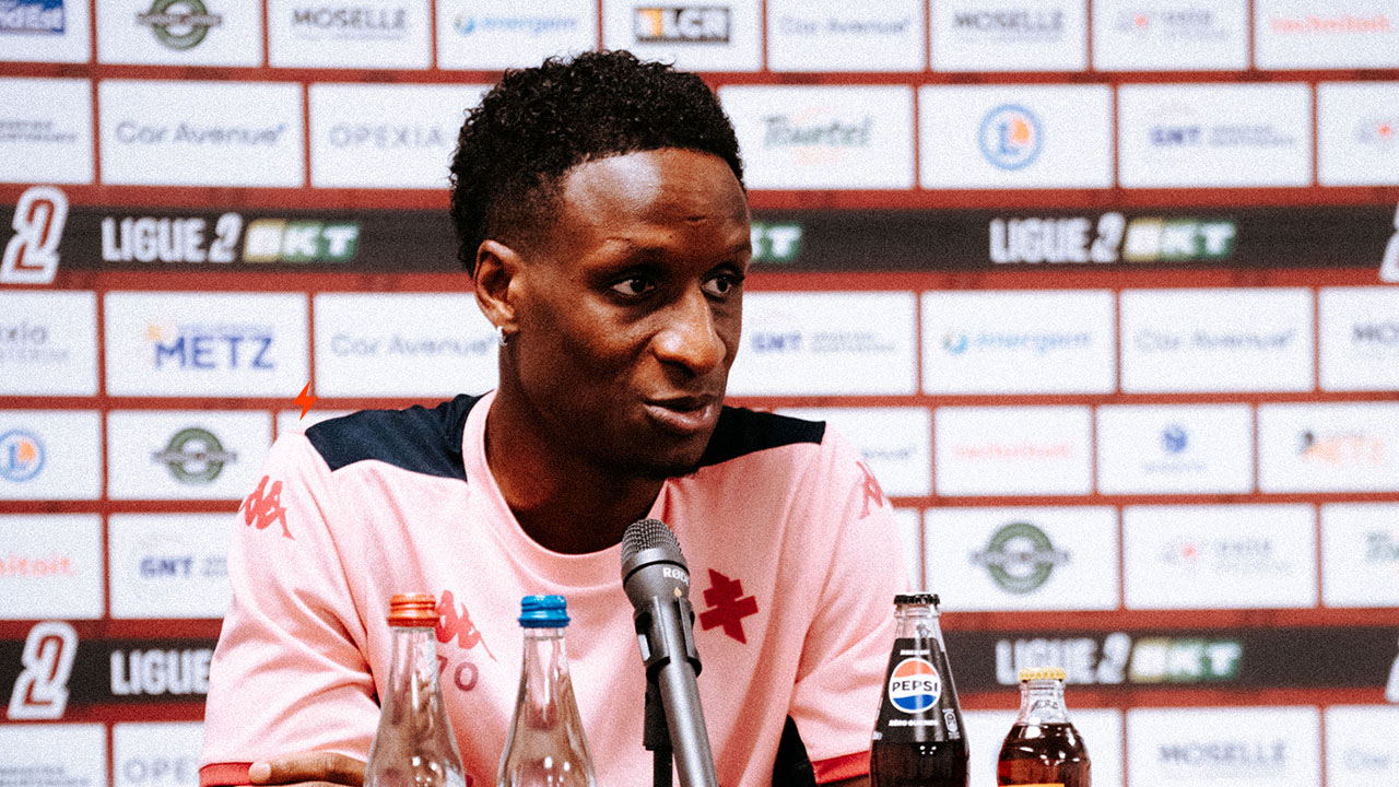 Metz - Guingamp, la conférence de Bouna Sarr