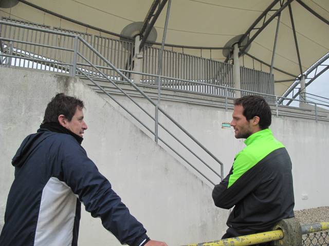 Stage hivernal au Pian-Medoc, troisième journée  : Sylvain Marchal et Robert Duverne