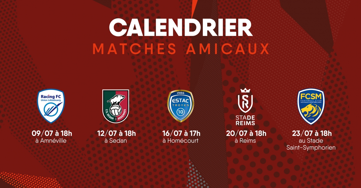 Les matchs amicaux