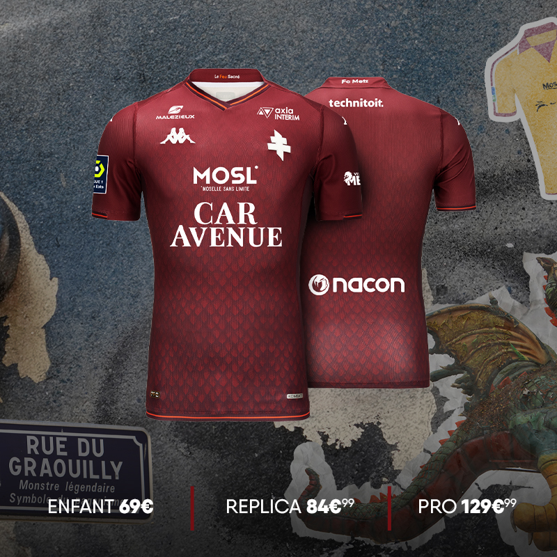 Découvrez les maillots 2023-2024 !  Football Club de Metz - Infos FC Metz  - Entraînements FC Metz - Vidéos FC Metz