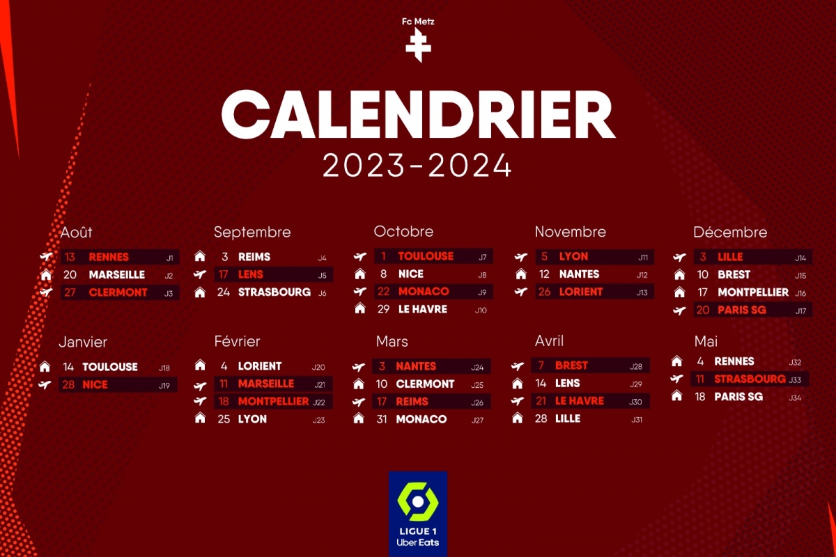 Calendrier National 2023 2024 Football Image to u