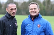 Bruno Cirillo : premier entraînement et première conférence de presse  : Bruno Cirillo et Albert Cartier