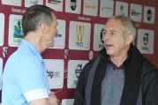 Metz - Dijon, 14ème journée  : Joël Muller et Albert Cartier dans le tunnel avant le match 