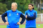 Amnéville-Metz, match amical   : José Jeunechamps et Emmanuel Desgeorges