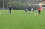 Stage de préparation Jour 2  : Une partie du staff grenat : Albert Cartier, Christophe Marichez, Jacques Muller et André Marie