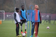 La séance d'entraînement du jour en images 