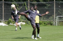 Séance d'entraînement  : Papiss Cissé... l'araignée !