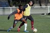 Séance d'entraînement reprise  : Vincent Bessat face à Yeni N\'Gbakoto
