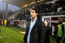 Coupe de France, 7° tour  : Dominique Bijotat, soulagé à l\'issue de la rencontre.