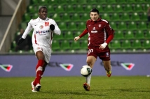 Metz - Sedan, 21e journée de Ligue 2  : Mathieu Duhamel effectuait son retour dans l\'équipe après un mois d\'arrêt.