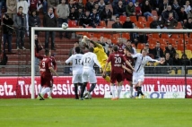 Metz-Angers, 34° journée de Ligue 2  : Parade d\'Oumar Sissoko