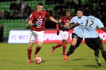 Metz - Caen, 23° journée  : Nicolas Fauvergue en action