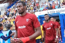 Sochaux - Metz, match amical  : Diafra Sakho et Cheick Doukouré pénètrent sur la pelouse