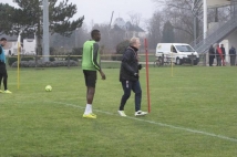 Stage hivernal au Pian-Medoc, première journée  : Kwame Nsor et José Jeunechamps 