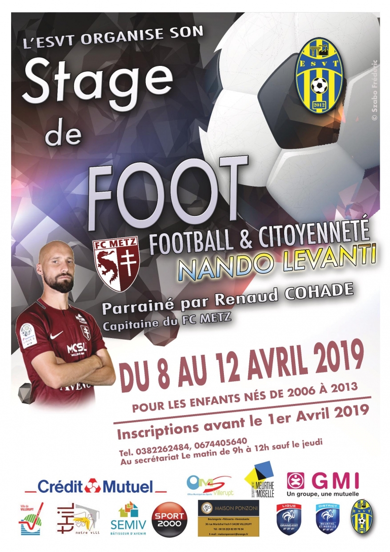Stage de football on sale
